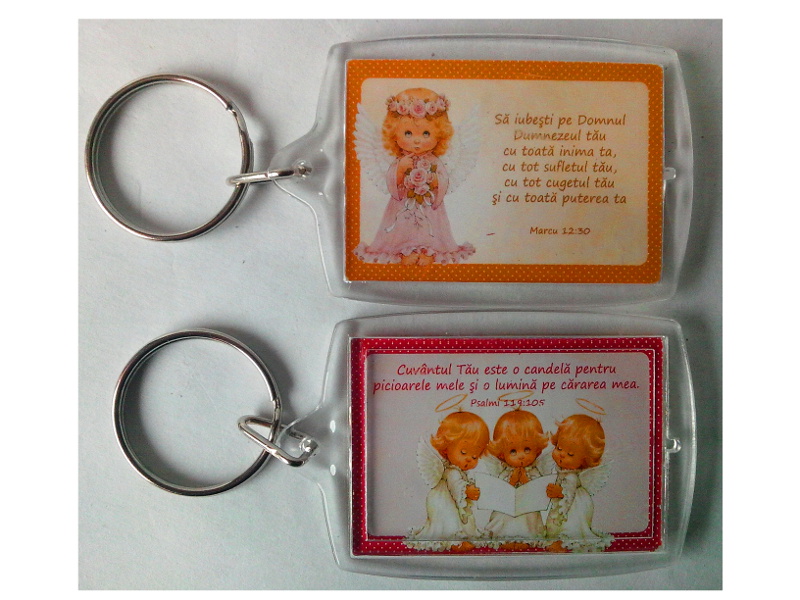 Breloc din plastic - Cuvantul Tau/ Sa iubesti pe Domnul Breloc din plastic - Cuvantul Tau/ Sa iubesti pe Domnul