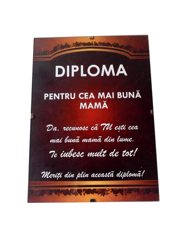 Diploma - Pentru cea mai buna mama