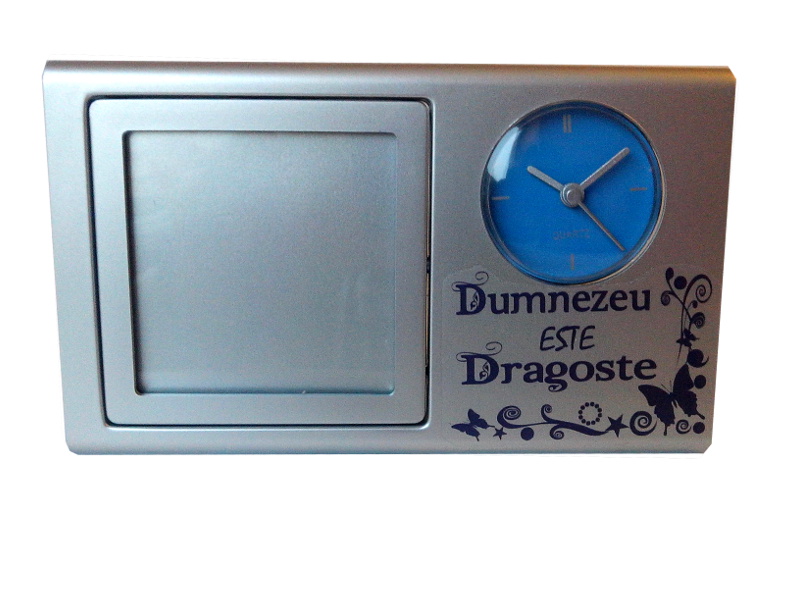 Ceas de birou cu rama foto - Dumnezeu este dragoste Ceas de birou cu rama foto - Dumnezeu este dragoste