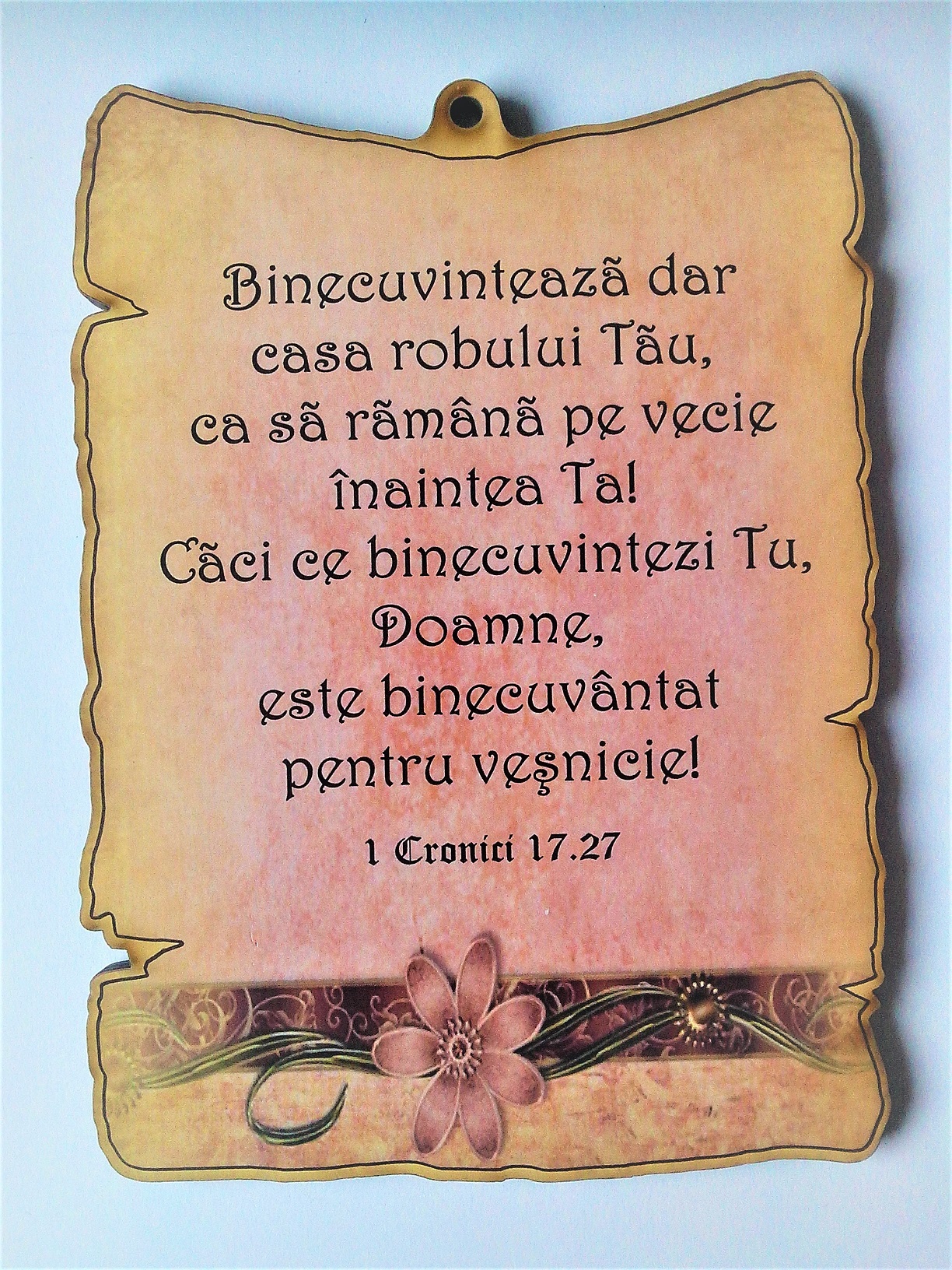 Aplica din lemn - Binecuvinteaza, dar, casa robului tau Aplica din lemn - Binecuvinteaza, dar, casa robului tau