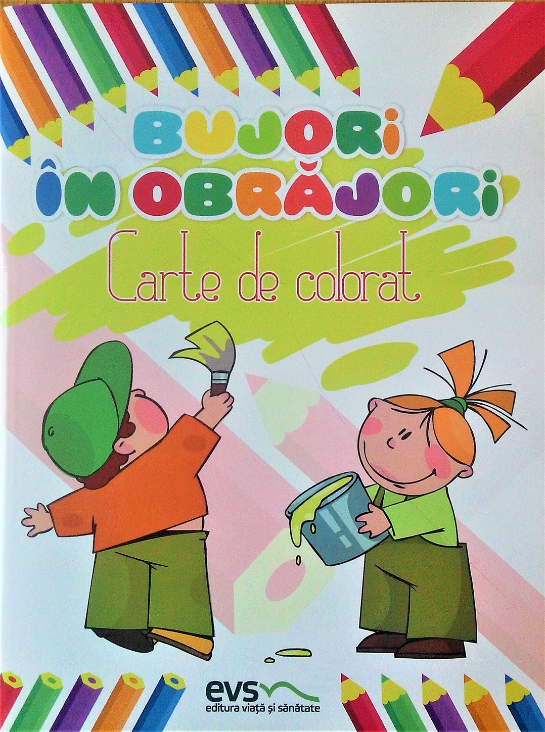 Bujori in obrajori - Carte de colorat Bujori in obrajori - Carte de colorat