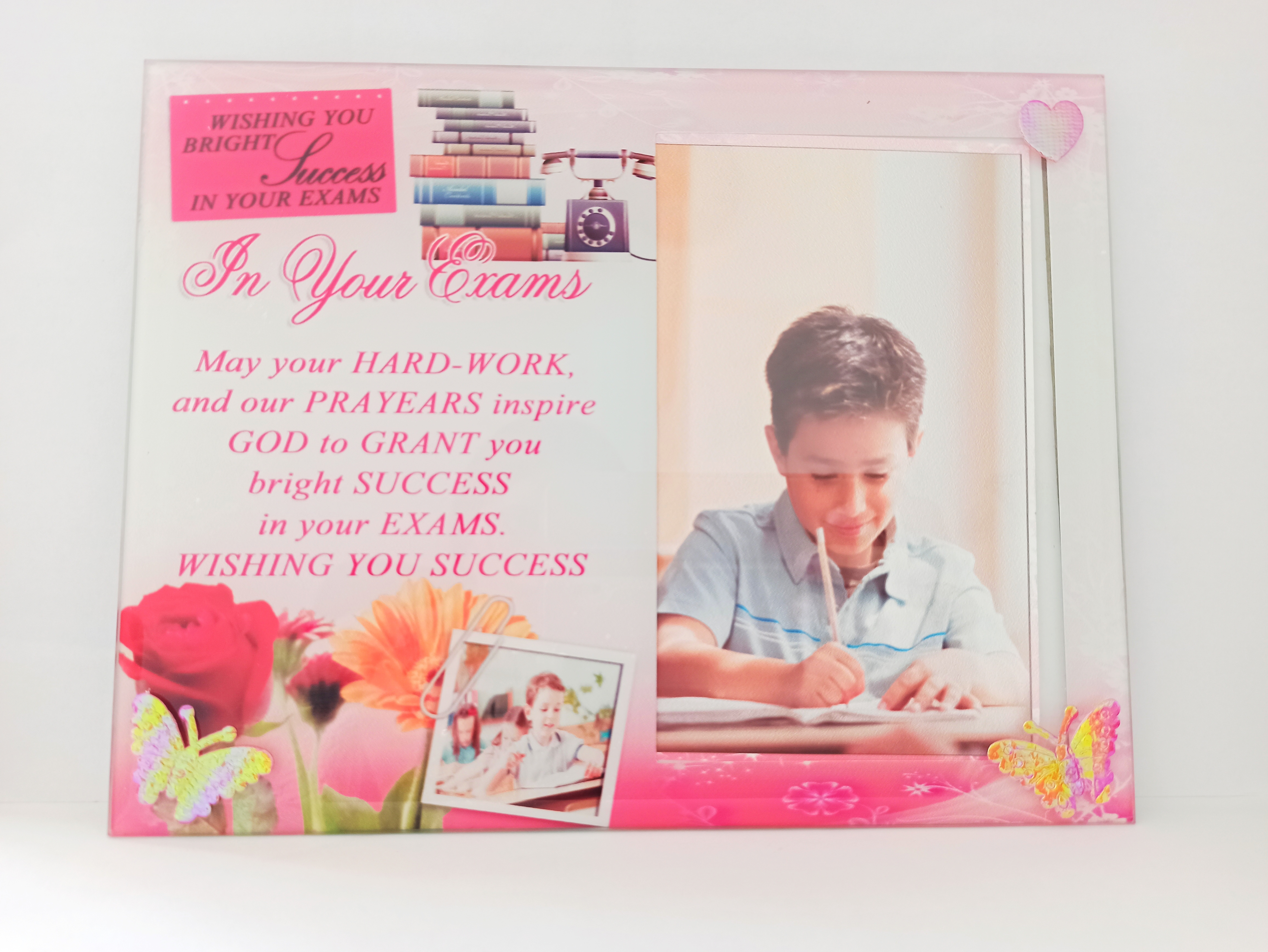 Rama foto sticla - In Your exams...(22x17 cm) Rama foto sticla - In Your exams...(22x17 cm)