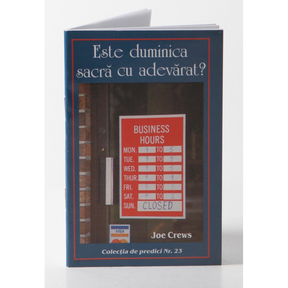 Predici scrise - Este duminica sacra cu adevarat?, vol. 23 (brosura) Predici scrise - Este duminica sacra cu adevarat?, vol. 23 (brosura)