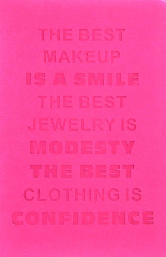 Carnet A5, roz - The best makeup is a smile Carnet A5, roz - The best makeup is a smile