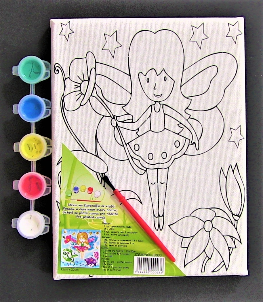 Tablou canvas de pictat - Zana - Activitati pentru copii (5-7 ani) Tablou canvas de pictat - Zana - Activitati pentru copii (5-7 ani)