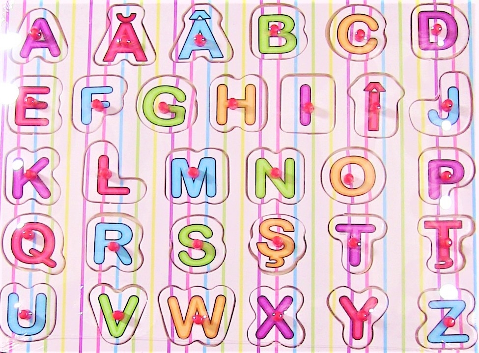 Puzzle din lemn - Alfabetul - Activitati pentru copii (3+) Puzzle din lemn - Alfabetul - Activitati pentru copii (3+)