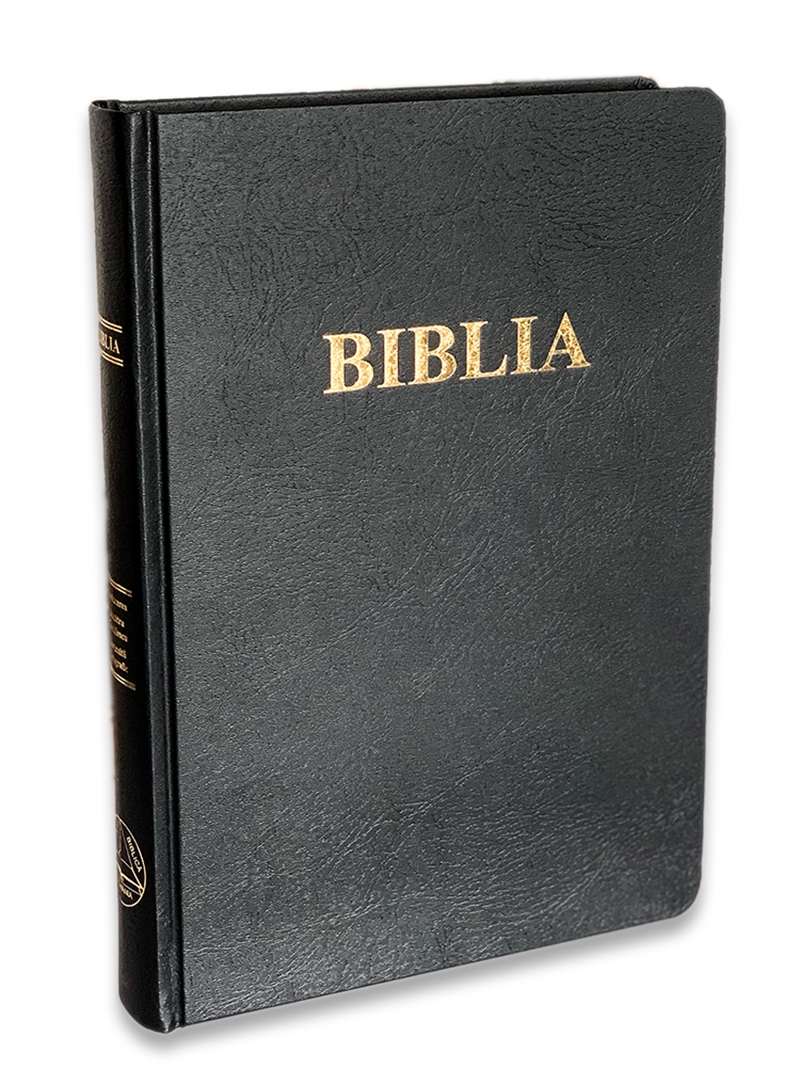 Biblia foarte mare, cartonata, scris foarte mare, neagra, margini aurii ,cuvintele lui Isus cu rosu, traducere Cornilescu [088 CT]