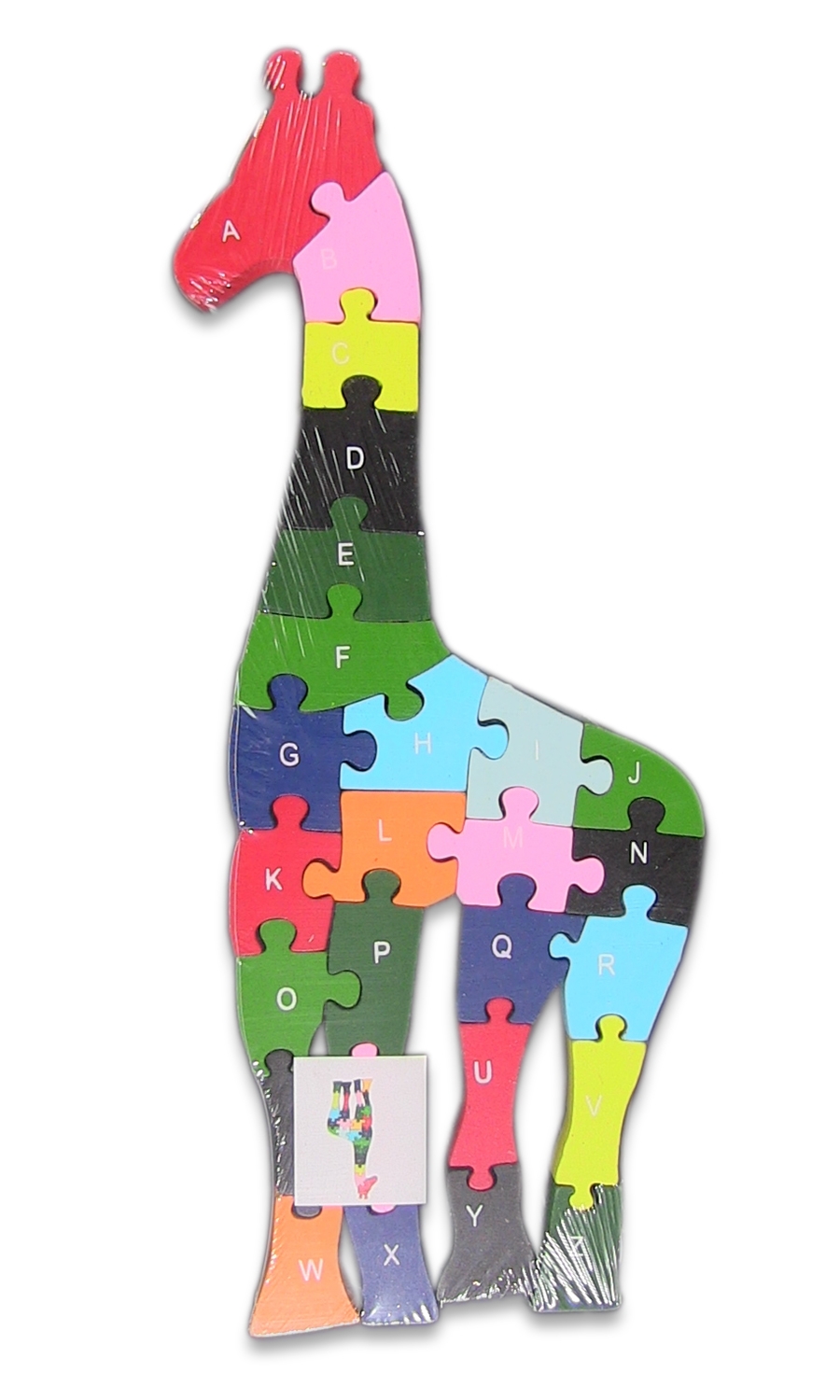 Jucarii din lemn -Puzzle Girafa colorata Jucarii din lemn -Puzzle Girafa colorata