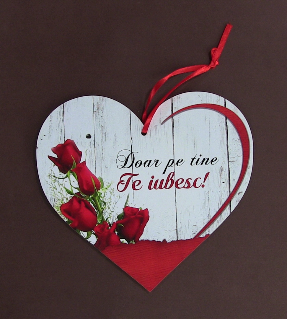 Tablita perete - Doar pe tine te iubesc Tablita perete - Doar pe tine te iubesc