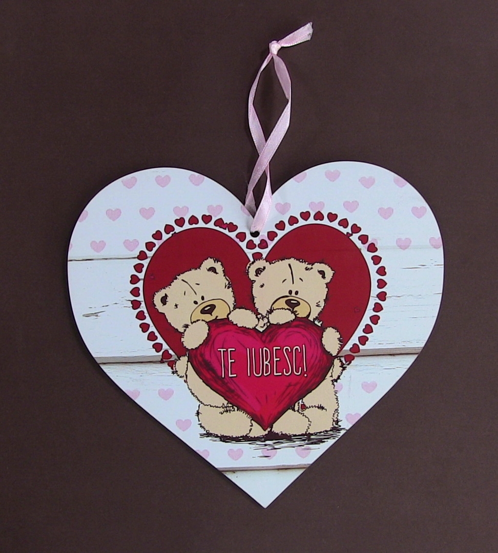 Tablita perete - Ursulet - Te iubesc! Tablita perete - Ursulet - Te iubesc!
