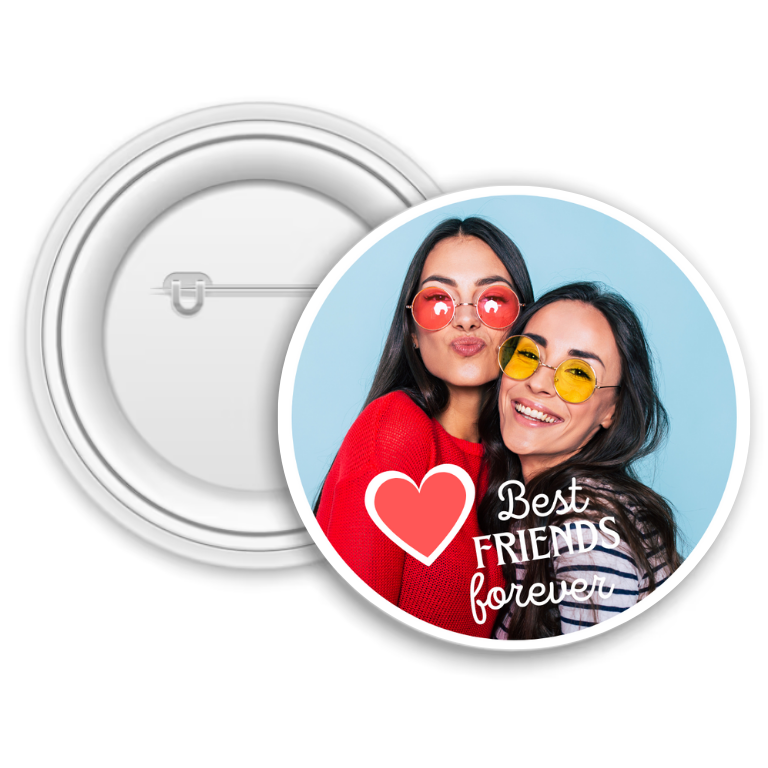 Insignă metalică personalizată cu poză – Friends Insignă metalică personalizată cu poză – Friends