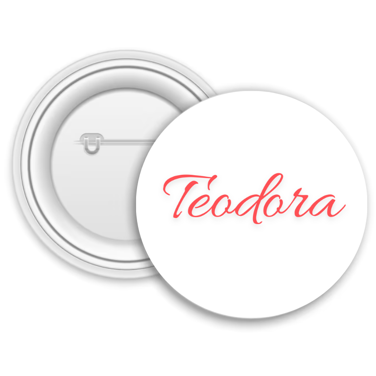 Insignă metalică personalizată cu nume