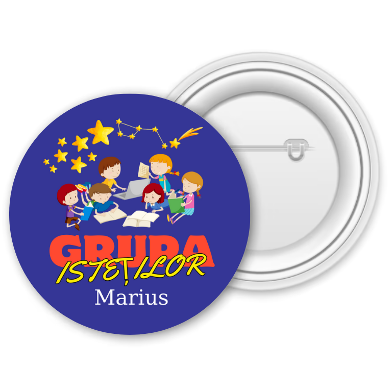 Insignă personalizată pentru copii cu nume – Grădiniță