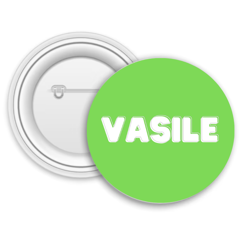 Insignă metalică personalizată cu numele tău