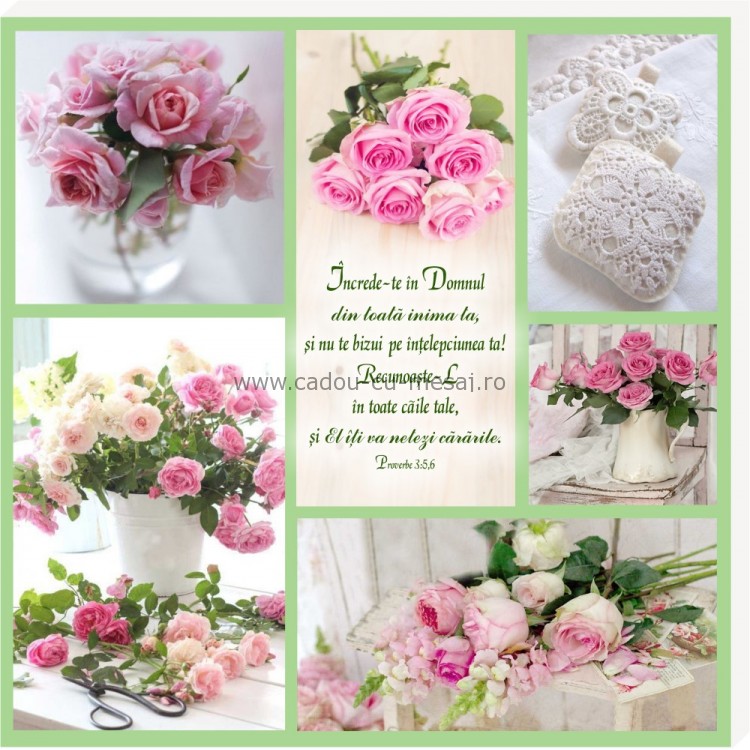 Tablou colaj vintage - Încrede-te în Domnul (30x30 cm) Tablou colaj vintage - Încrede-te în Domnul (30x30 cm)