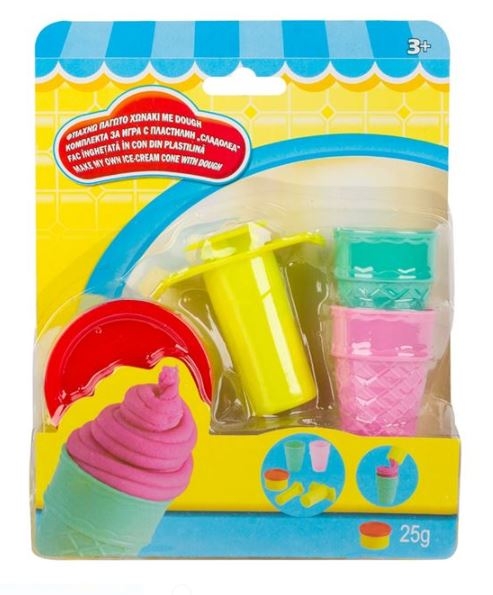 Set de inghetata cu plastilina - Jucarii pentru copii (3+) Set de inghetata cu plastilina - Jucarii pentru copii (3+)