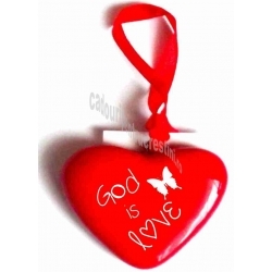 Breloc cu verset biblic - God is love Breloc cu verset biblic - God is love