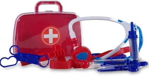 Valiza cu set Doctor, 10 piese - Jucarii pentru copii (3+) Valiza cu set Doctor, 10 piese - Jucarii pentru copii (3+)