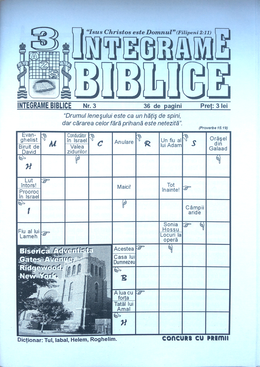 Integrame Biblice - nr. 3 Integrame Biblice - nr. 3