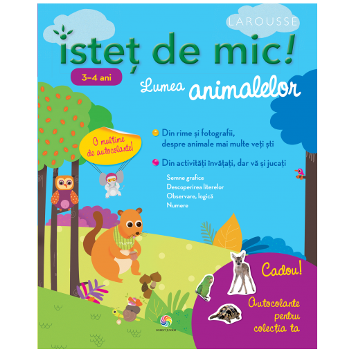 Istet de mic - Lumea animalelor pentru 3-4 ani - Caiet de activitati pentru copii Istet de mic - Lumea animalelor pentru 3-4 ani - Caiet de activitati pentru copii