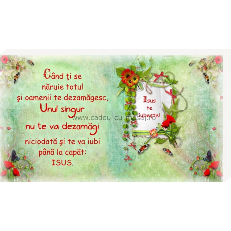 Isus te iubește- Placheta birou Isus te iubește- Placheta birou