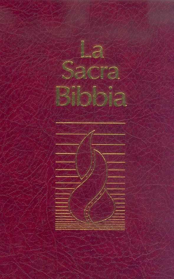 Biblia în limba italiană, medie, cartonata -  La Sacra Bibbia, Bible N.R, Reliée grenat, nuova riveduta Biblia în limba italiană, medie, cartonata -  La Sacra Bibbia, Bible N.R, Reliée grenat, nuova riveduta