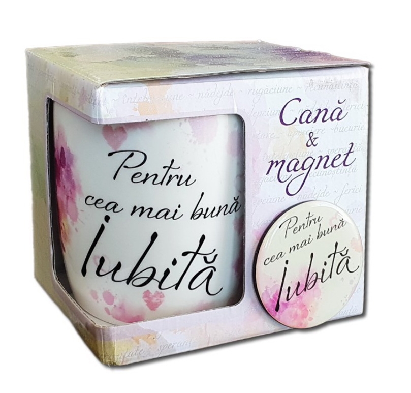 Cana portelan cu magnet - Pentru cea mai buna iubita! Cana portelan cu magnet - Pentru cea mai buna iubita!