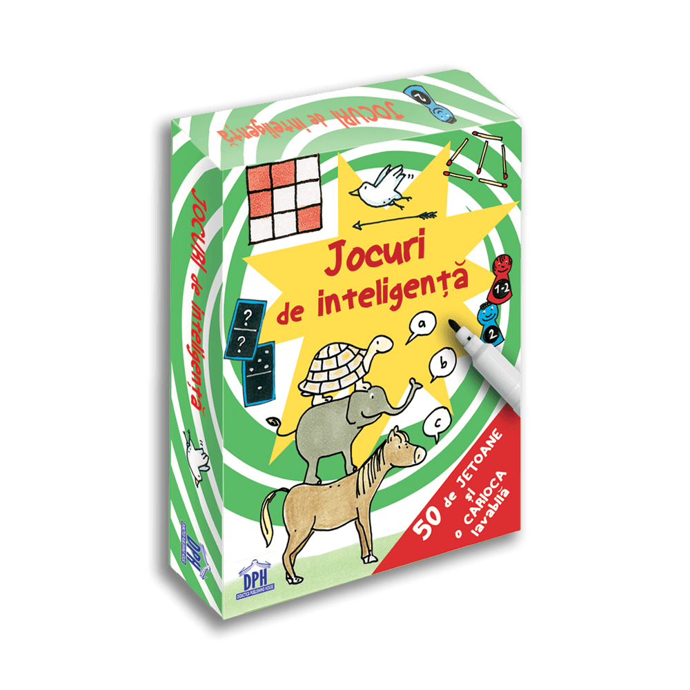Jocuri de inteligenta - 50 de jetoane - Jocuri pentru copii Jocuri de inteligenta - 50 de jetoane - Jocuri pentru copii