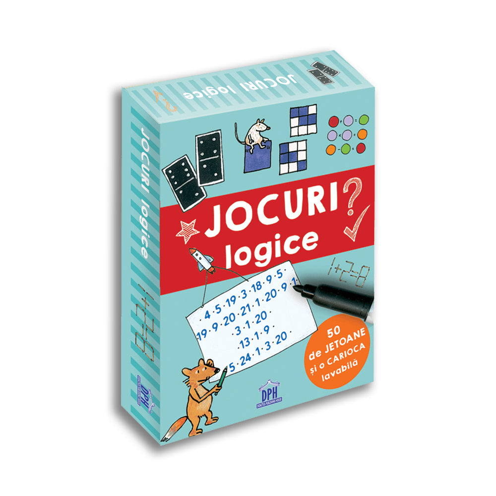 Jocuri logice - 50 de jetoane - Jocuri pentru copii Jocuri logice - 50 de jetoane - Jocuri pentru copii