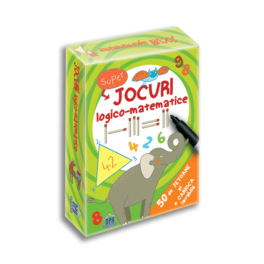 Jocuri logico-matematice - 50 de jetoane - Jocuri pentru copii