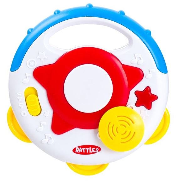 Tamburina cu lumina si sunet - Jucarie zornaitoare (6M+) Tamburina cu lumina si sunet - Jucarie zornaitoare (6M+)