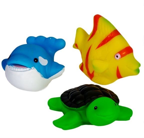 Set 3 jucarii pentru baie - Animale marine (Jucarii pentru copii 6 m+) Set 3 jucarii pentru baie - Animale marine (Jucarii pentru copii 6 m+)