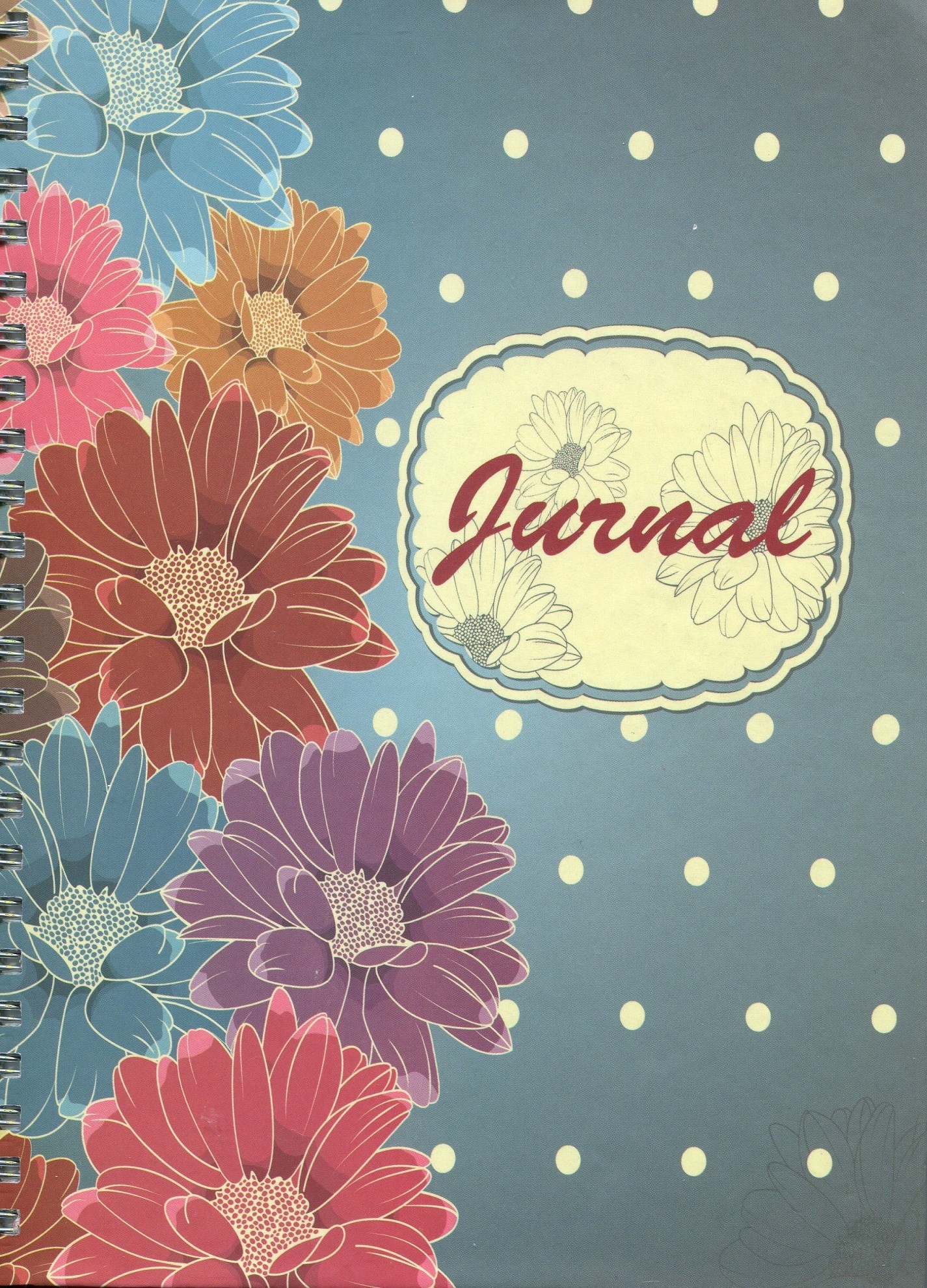 Jurnal crestin cu spirala (flori gerbera) Jurnal crestin cu spirala (flori gerbera)