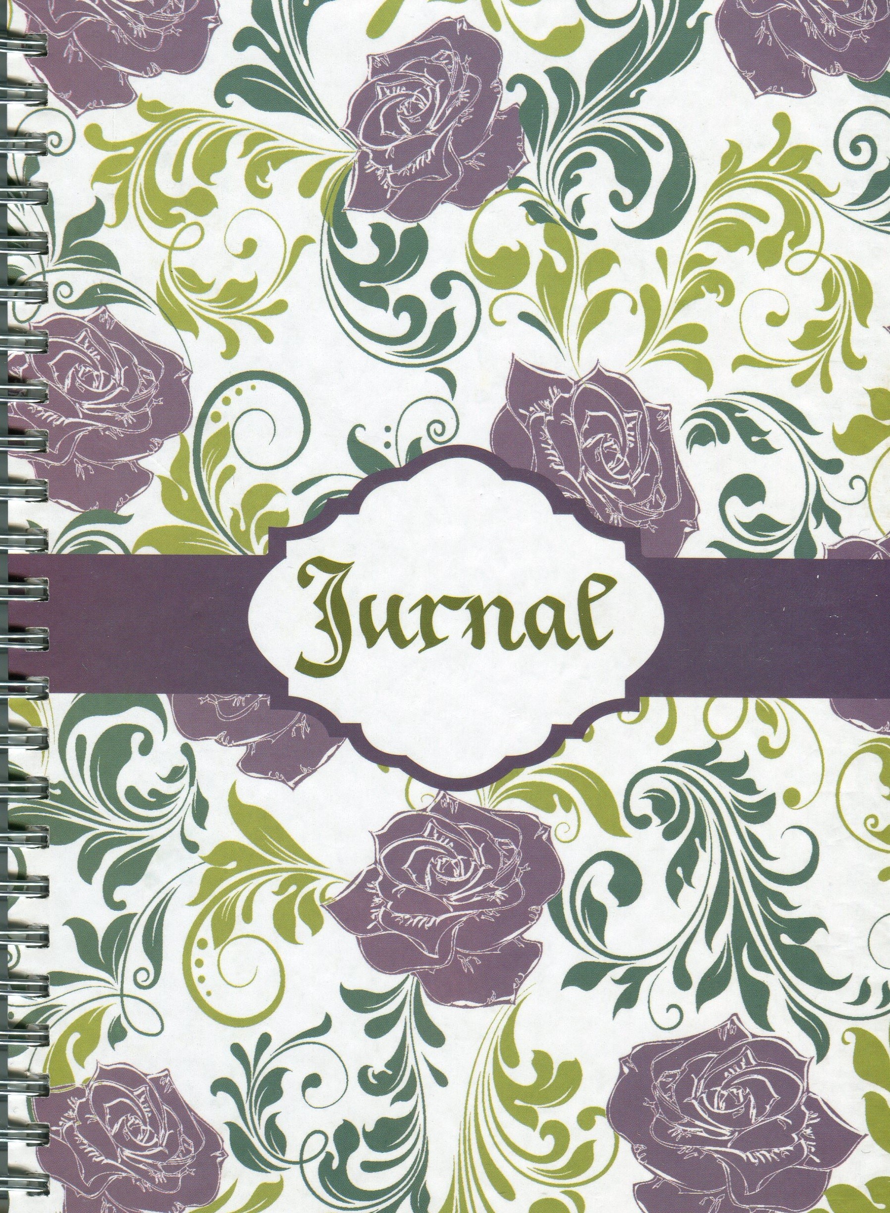 Jurnal crestin cu spirala ( mov/ verde)