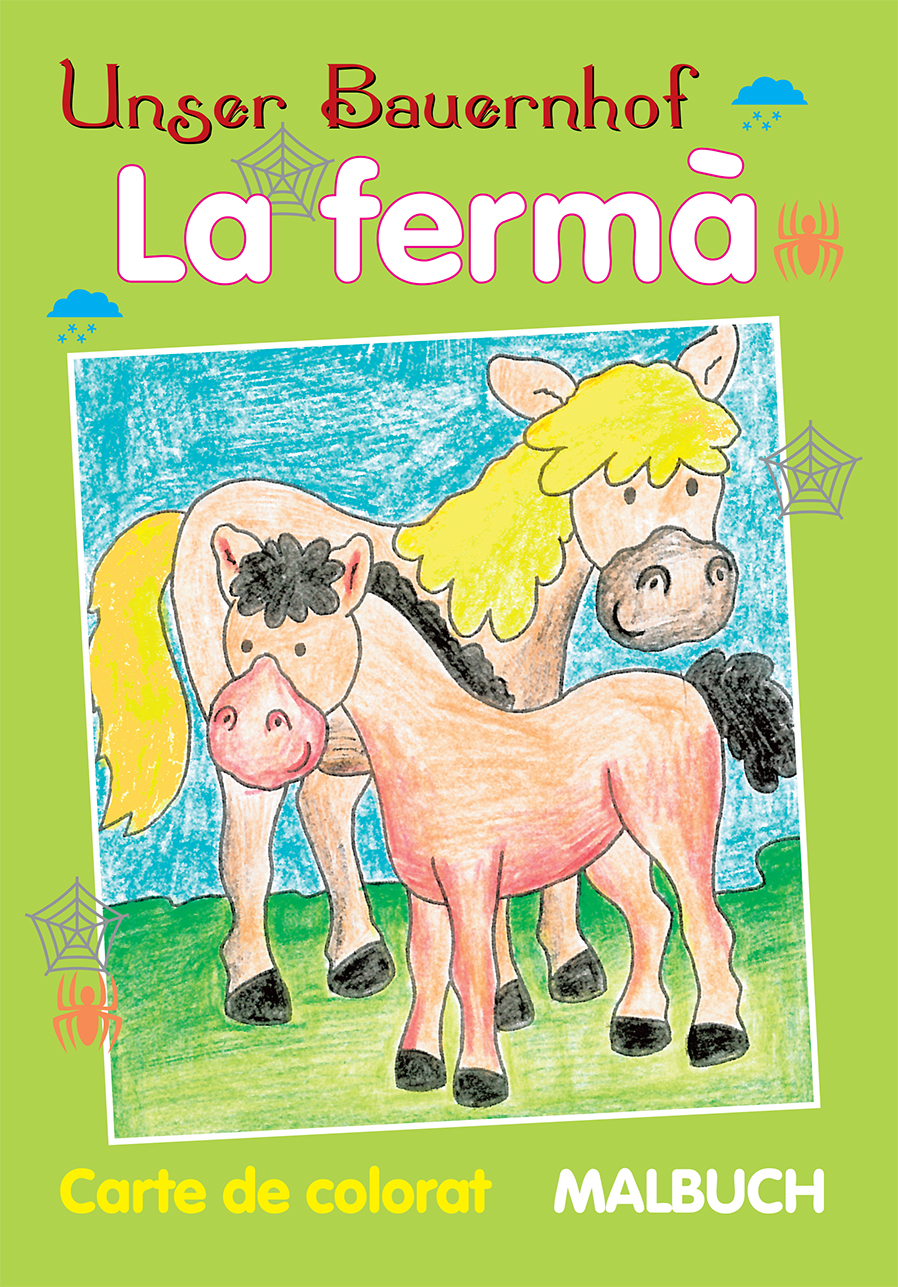 La ferma - carte de colorat La ferma - carte de colorat