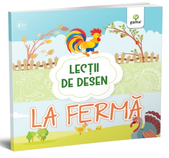 La ferma - Lectii de desen pentru copii (5-7 ani) La ferma - Lectii de desen pentru copii (5-7 ani)