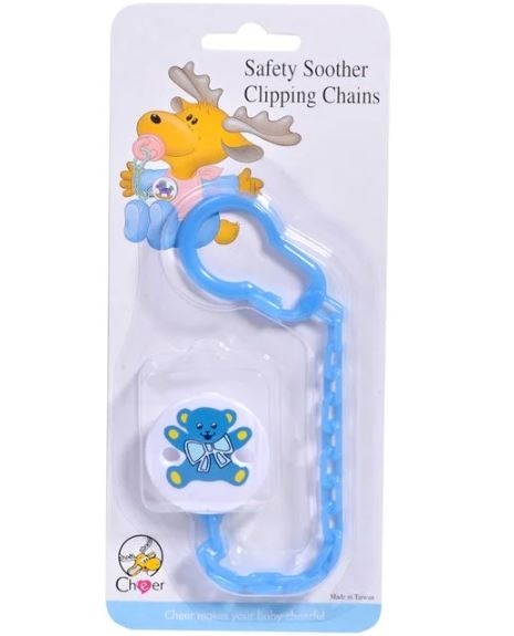 Lant pentru suzeta cu clip, albastru - Ursulet Lant pentru suzeta cu clip, albastru - Ursulet