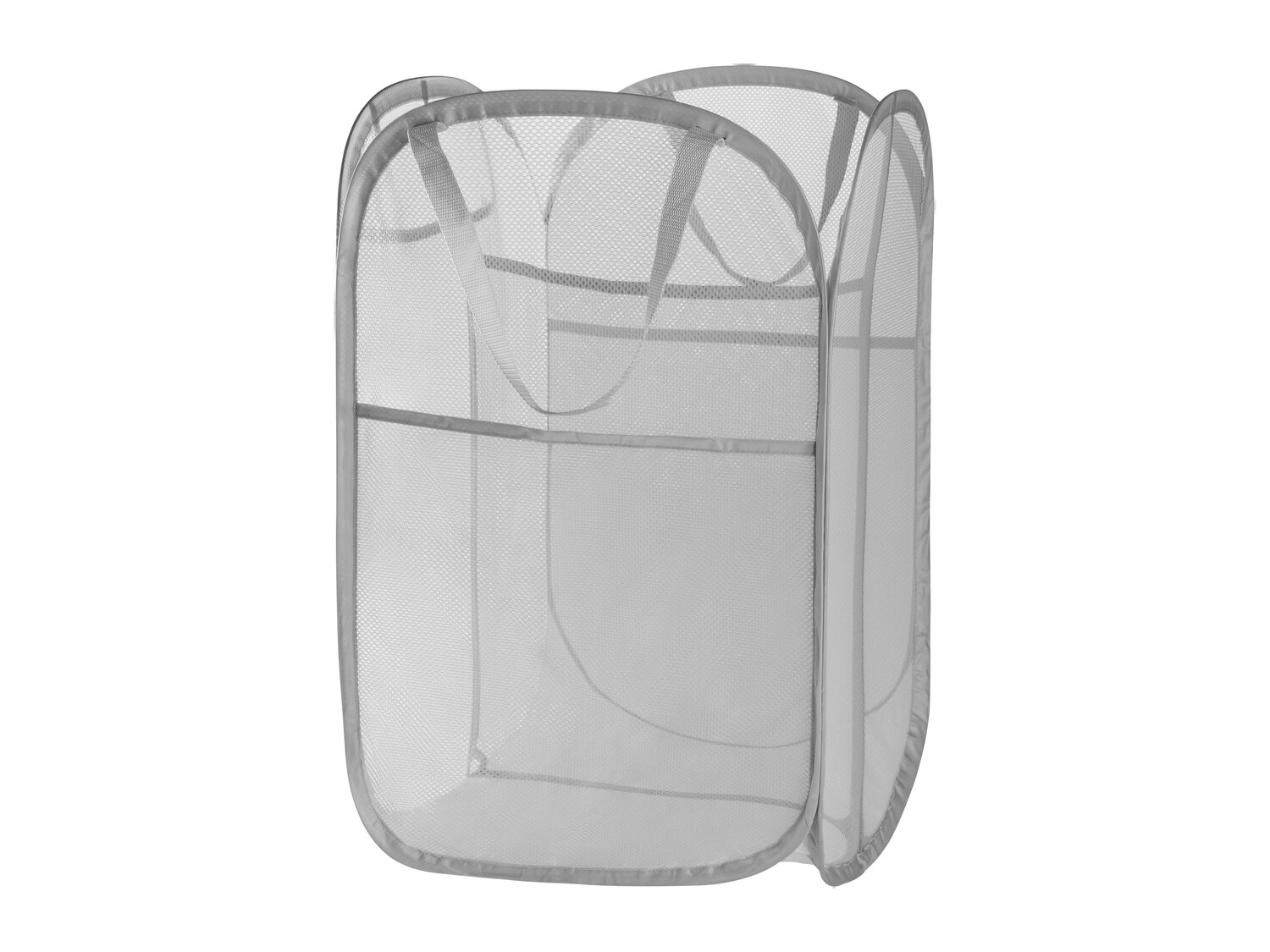 Cos de rufe pop-up cu 2 compartimente, gri Cos de rufe pop-up cu 2 compartimente, gri