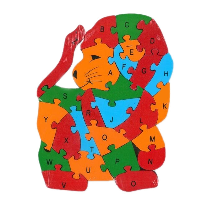 Jucarii din lemn -  Puzzle Leu Jucarii din lemn -  Puzzle Leu