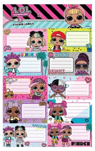 Etichete scolare - LOL (20 buc.) Etichete scolare - LOL (20 buc.)