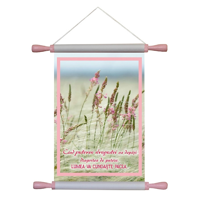 Papirus A4 vintage - Lumea va cunoaste pacea