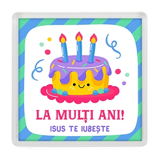 Magnet de frigider - La mulți ani! Isus te iubește [33]