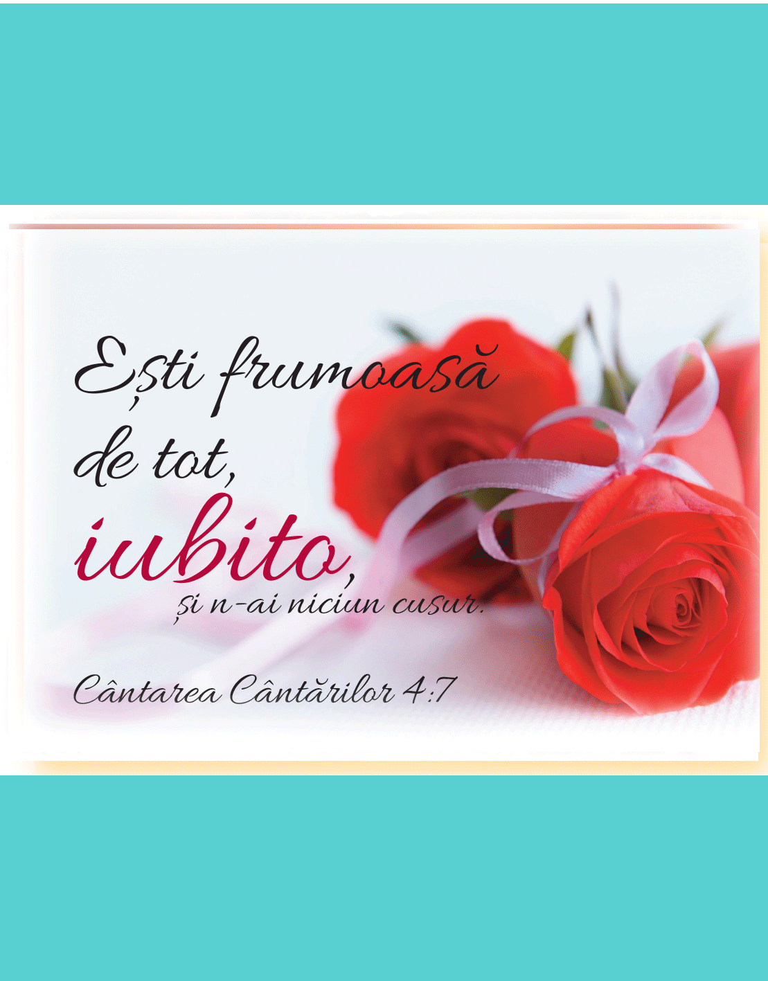 Magnet de frigider: Eşti frumoasă Magnet de frigider: Eşti frumoasă