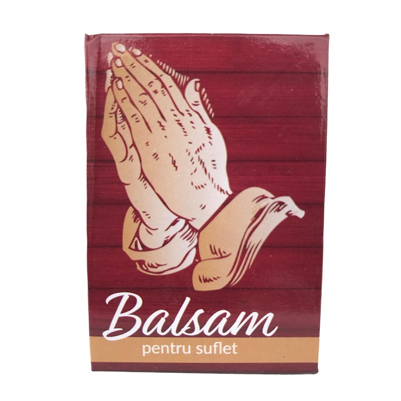 Magnet carte - Balsam pentru suflet (visiniu) Magnet carte - Balsam pentru suflet (visiniu)