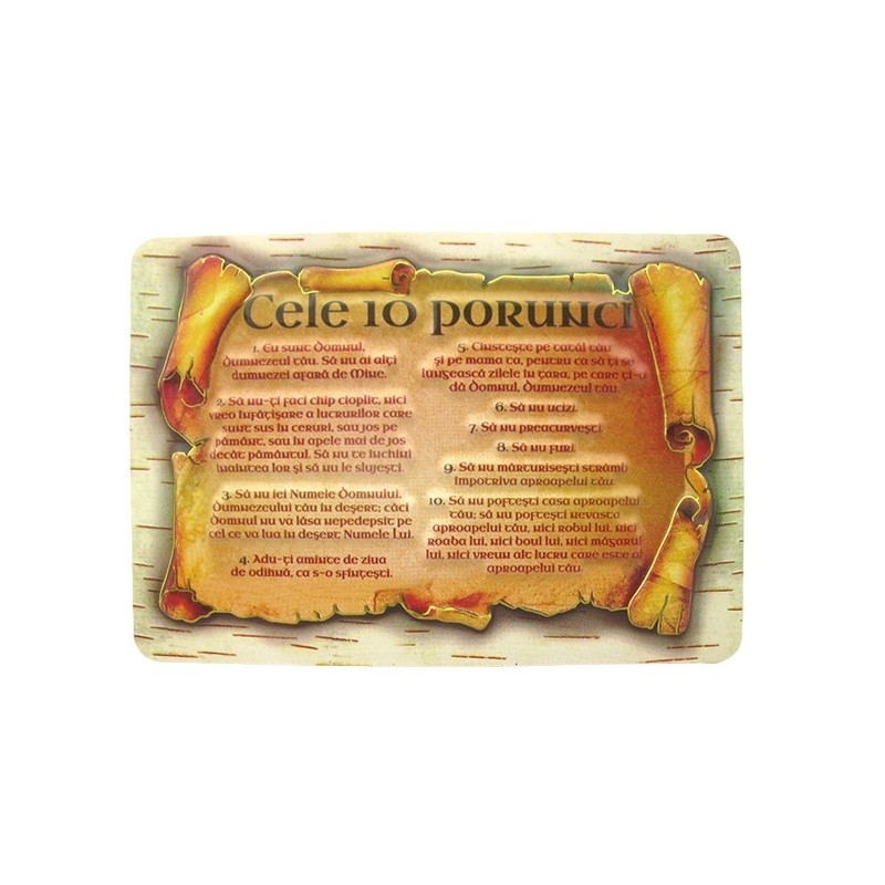 Magnet papirus - Cele 10 porunci Magnet papirus - Cele 10 porunci