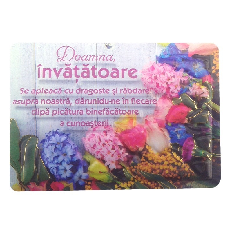 Magnet flori - învățătoare Magnet flori - învățătoare