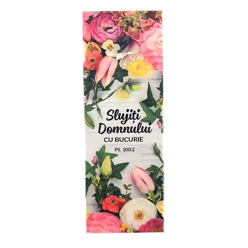 Magnet placuta - Slujiti Domnului cu bucurie Magnet placuta - Slujiti Domnului cu bucurie