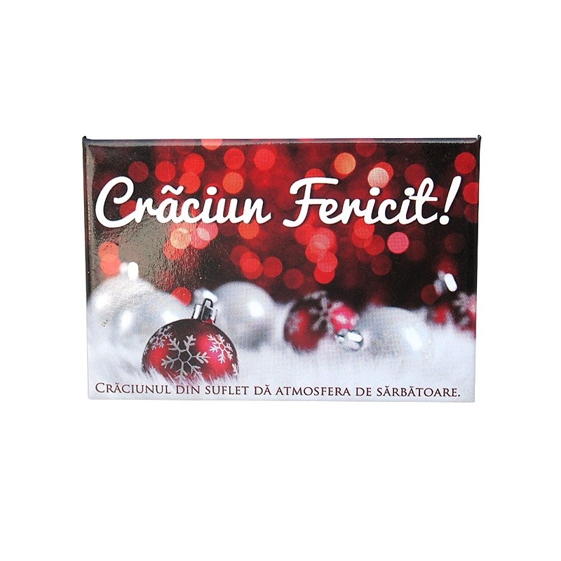 Magnet placuta - Craciun Fericit (model 2)