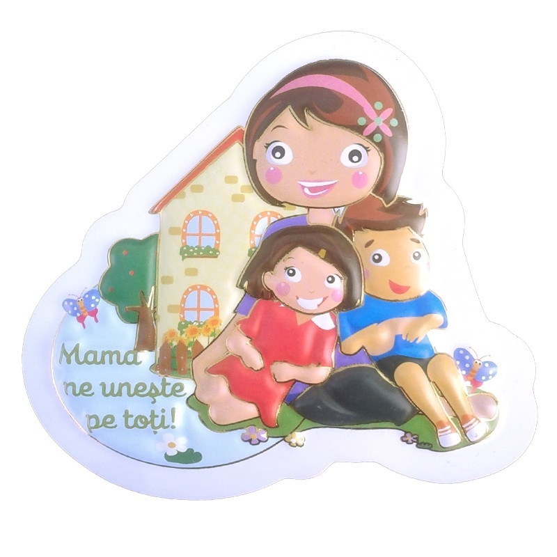 Magnet plastic - Mama ne uneste pe toti! Magnet plastic - Mama ne uneste pe toti!