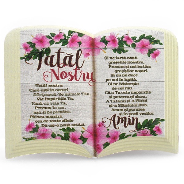Aplica carte- Tatal nostru (15x11cm) Aplica carte- Tatal nostru (15x11cm)